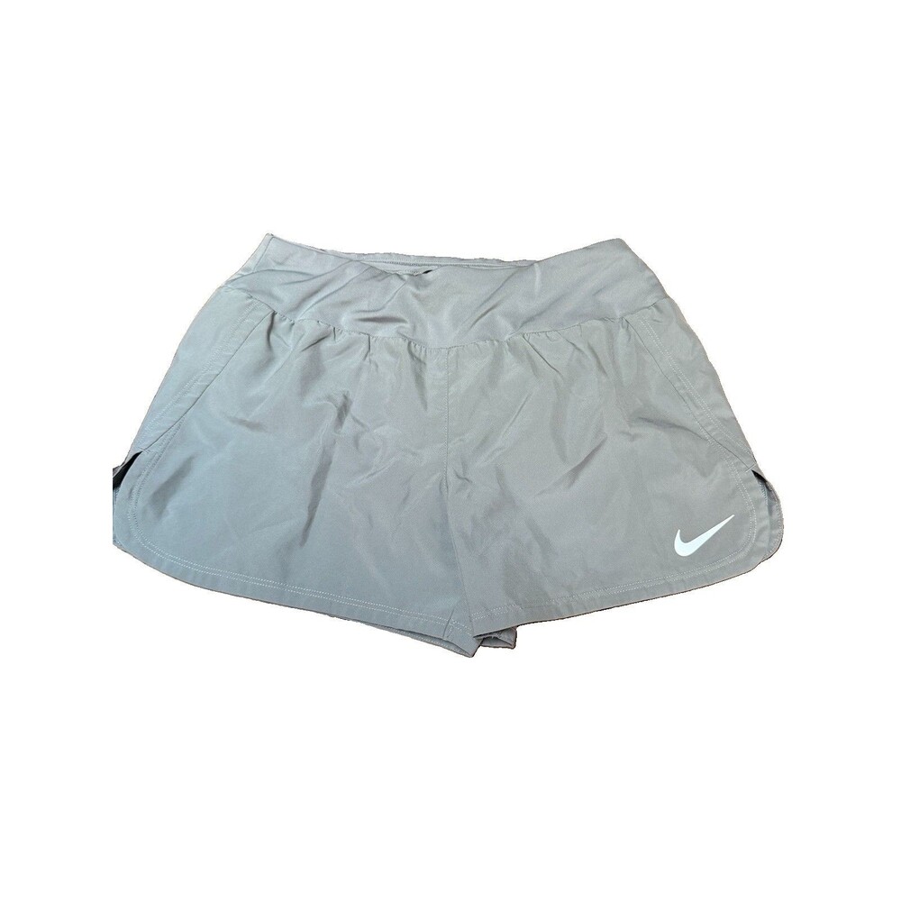 Nike Shorts women’s Sz Small Dry Fit With Liner Gray Drawstring Pocket